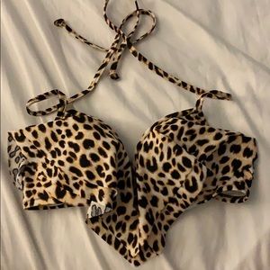cheetah print bikini top